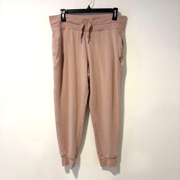 Athleta Balance Joggers Pants Women's Large Light Pink Peach Comfy Lounge - Picture 2 of 10